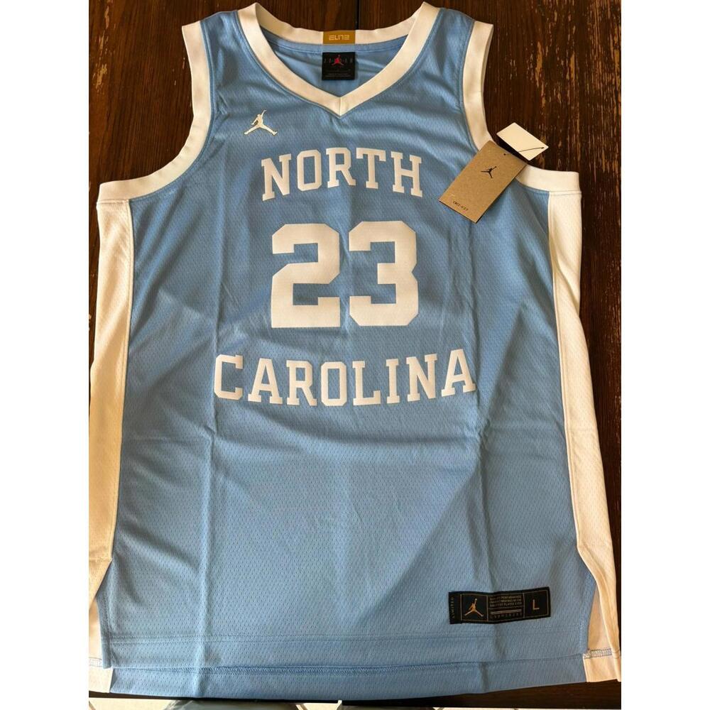 Michael Jordan Blue North Carolina Tar Heels Basketball Jersey Size L  NEW